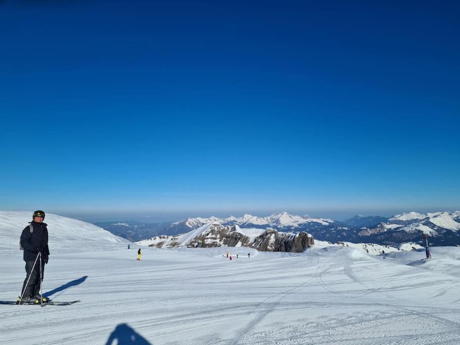Appartement Montagne La Vallee Verte Coeur Station Hirmentaz Bellevaux Екстериор снимка