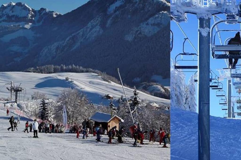 Appartement Montagne La Vallee Verte Coeur Station Hirmentaz Bellevaux Екстериор снимка